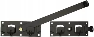 Dvojkrídlová zásuvka 430 mm s čiernym držadlom